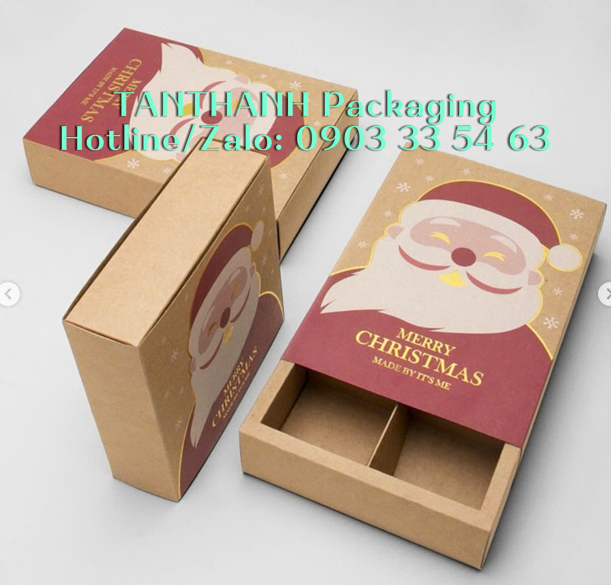 Hộp giấy noel-6 ngăn 2