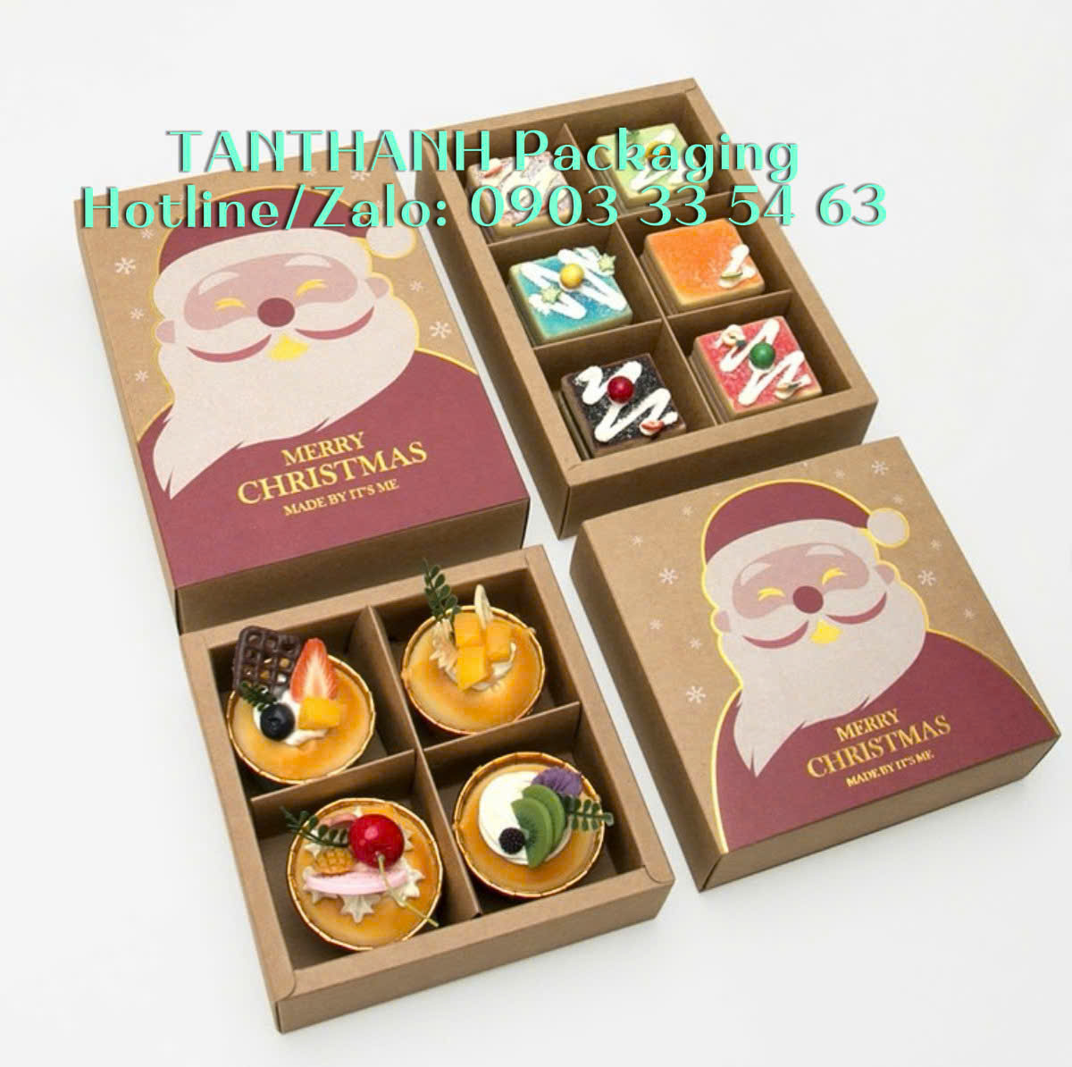 Hộp giấy noel-6 ngăn 3